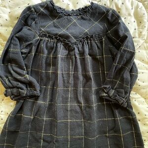 Girls Plaid Long Sleeve Dress, size 3-4